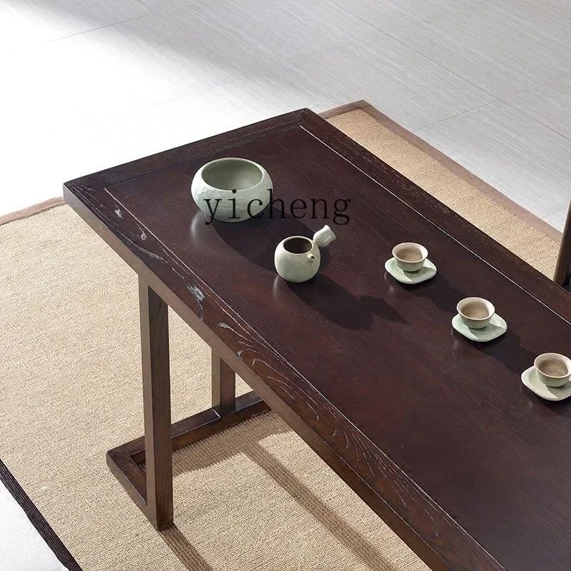 v4 Solid Wood Table-Chair Set Zen Kung Fu Tea Table House Tea Making Desks and Chairs
