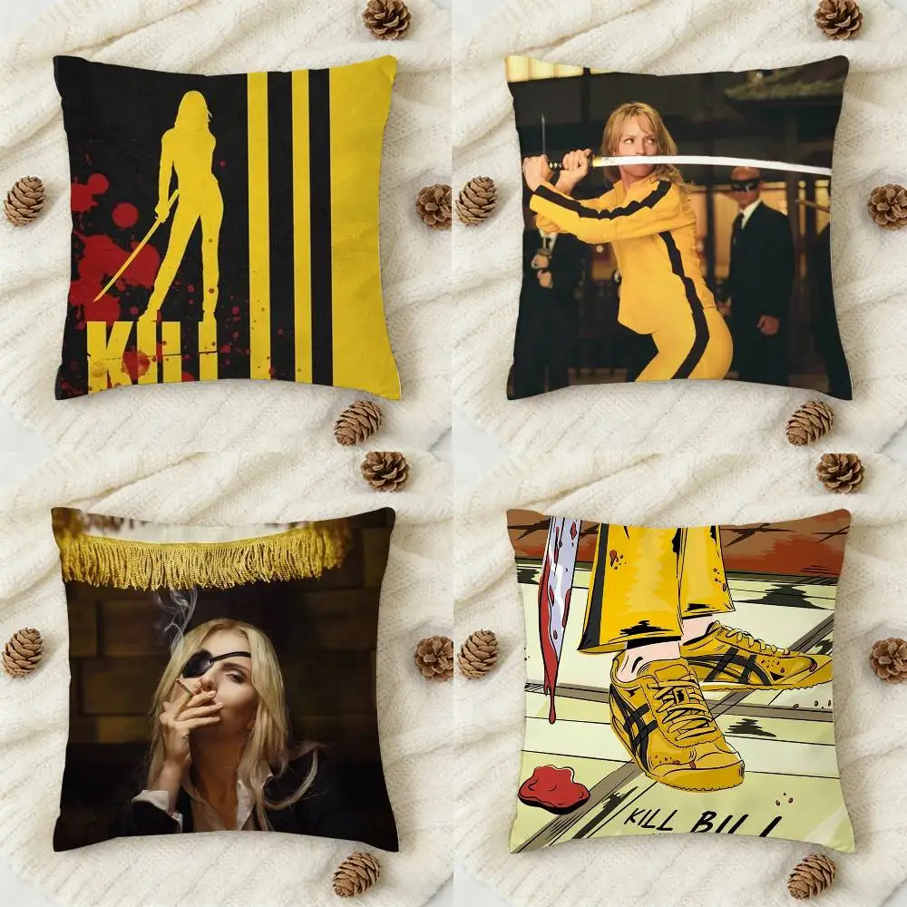 

Film Kill Bill Double-sided Printed Square Decorative Cushion Cover for Sofa Living Room Home Decor