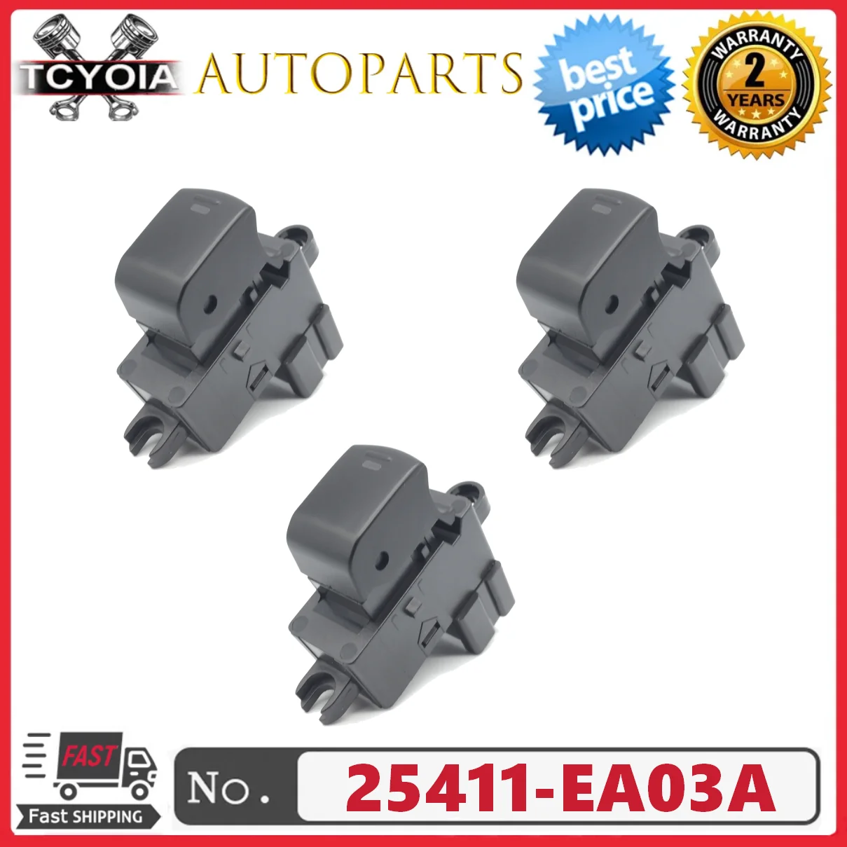 

Оптовая продажа 25411-EA03A 25411-EA00A Автомобильный переключатель управления стеклоподъемником с одной кнопкой для Nissan Murano Teana Qashq 2008-2011