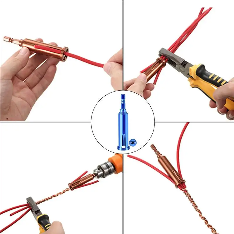 Wire Stripper Tool Electrical Cable Stripper Shank Quick Wire Twisting Tool Wire Nut Driver for Electrician