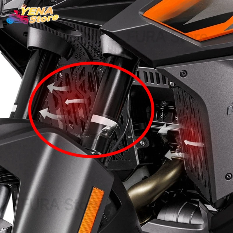 دراجة نارية المبرد الحرس غطاء مصبغة حامي خزان المياه الحرس ملحق مناسبة ل KTM duke1290 Adv S/R