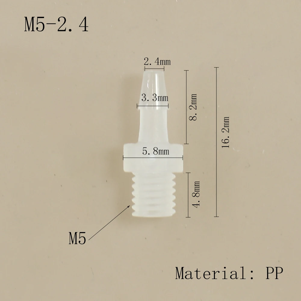 Schlauch Joint Adapter PP Kunststoff Luft Ventil Rohr Abgabe Kleber Subpackaging Fitting Anschluss – Detail 8