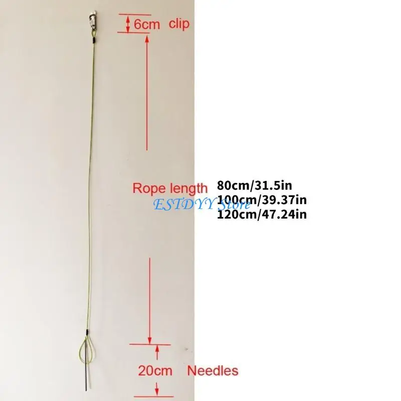 G6DE Fish Stringer Stainless Cable Fishing Big Game Fish Needle Hook Stringer Fish Holder for Diving Quick Handspear - view 3