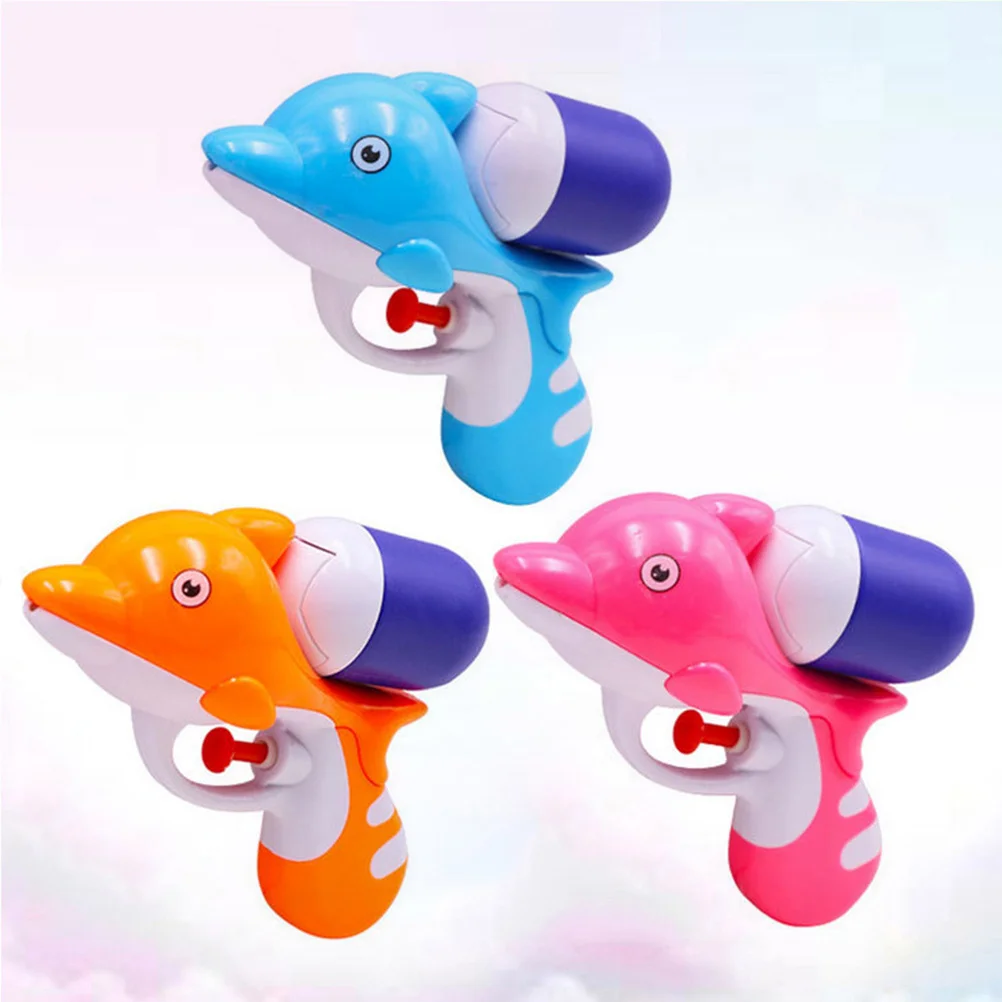 Tir à eau au Design dauphin Adorable, 3 pièces, idéal pour les jours d'été chauds, les fêtes d'enfants, les événements, la plage, les piscines, couleurs mélangées
