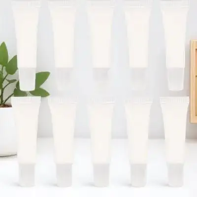 10pcs Empty Gloss Tubes Mini Portable Travel Use Small Lip Gloss Holder Refillable Containers For Diy Lip Glazes Storage