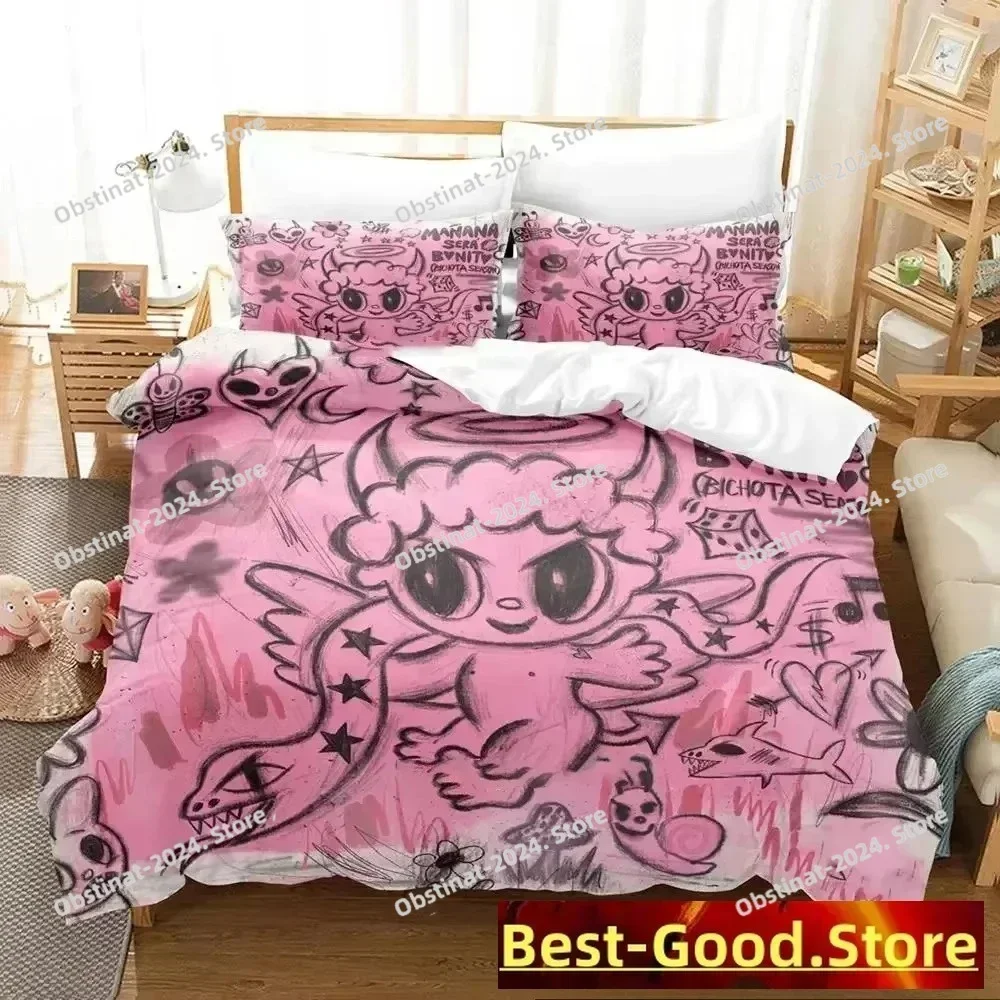 3D Karol G Manana Sera Bonito Bichota Bedding Set Printed single Comforter Duvet Cover Pillow Case 3 Pieces Sets Kids Adult Size