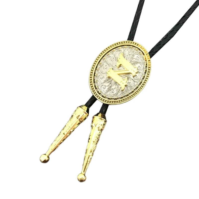 Bolo Tie for Adult Western Cowgirls Metal Necktie Rope Cord Pendants Necklaces Braids Jewelry for Women Teen Girls