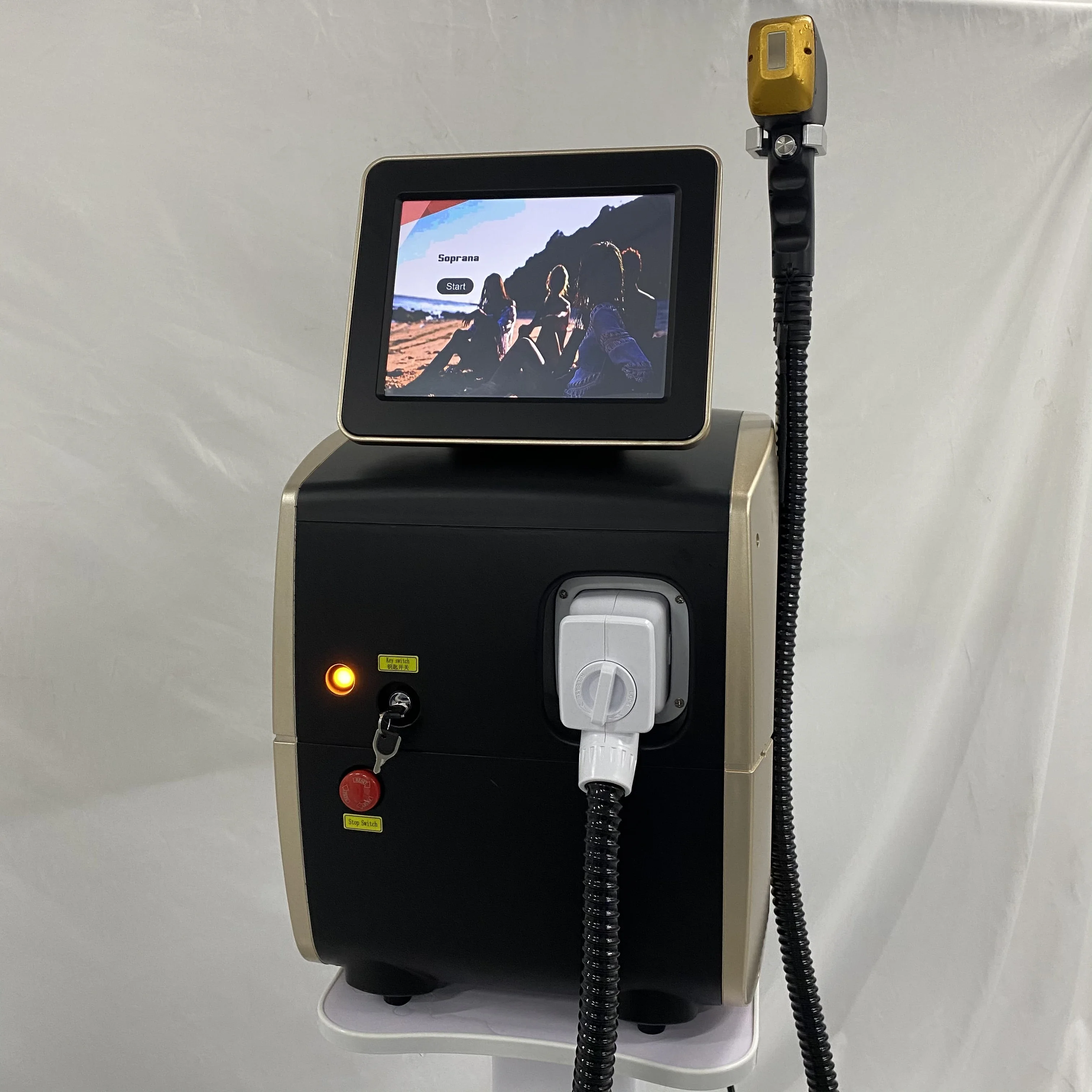 Diode Laser 808 Machine d'épilation Soprana professionnelle Tri vagues platine glace titane Laser épilateur 3500W pour Salon Spa