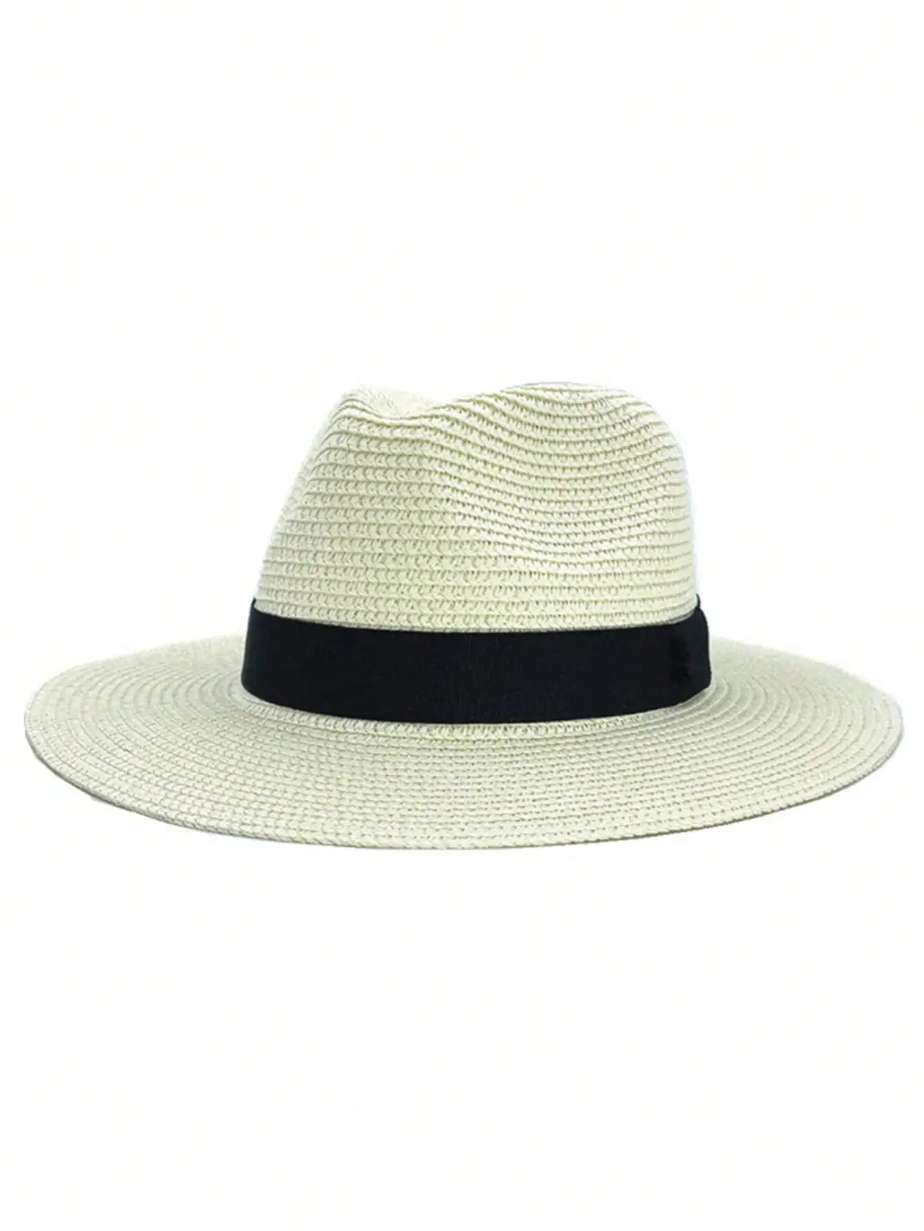 Women\'s Summer Panama Hats Wide Brim Straw Sun Hat Fashion UPF UV Protection Beach Hat Foldable adjusable Travel Fedoras Cap