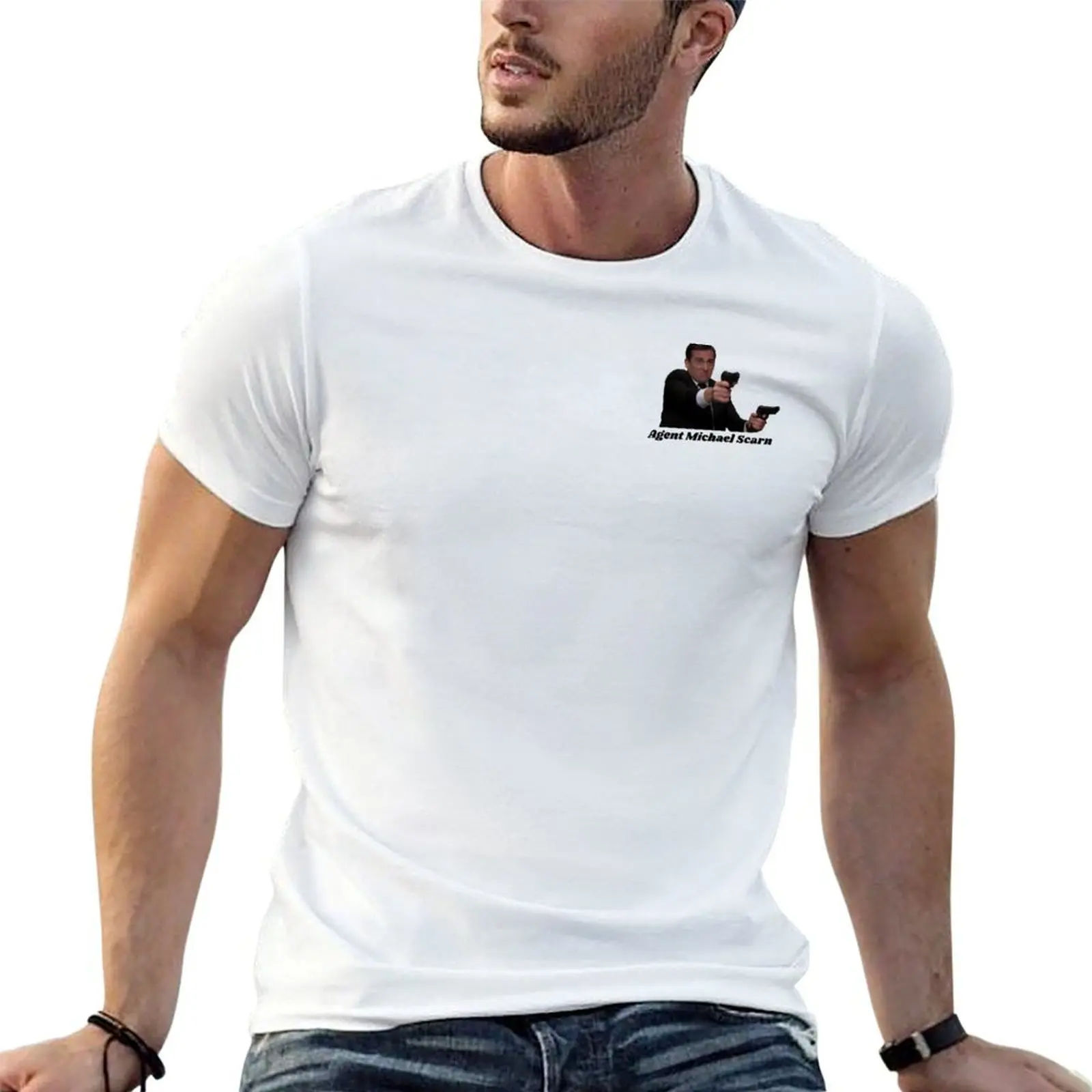 

brand luxury man t shirt cotton Michael tshirt Scarn Agent t personalised T-Shirt 100% shirt men