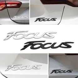 3D Car Styling Chrome Metal Letter Sticker For Focus Logo Emblem Body Rear Bumper Trunk Tailgate Badge Auto Accessories