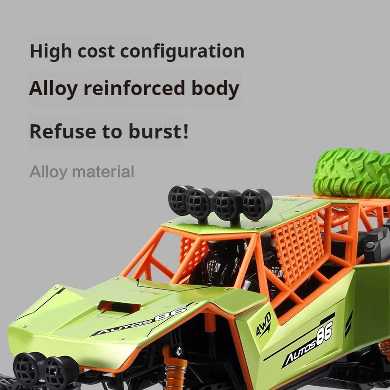 47cm mountain bigfoot 4x4 rc car:1:8 alloy 4WD climbing off-road rc cars, modello di auto telecomandata 2.4G, giocattoli per bambini monster truck