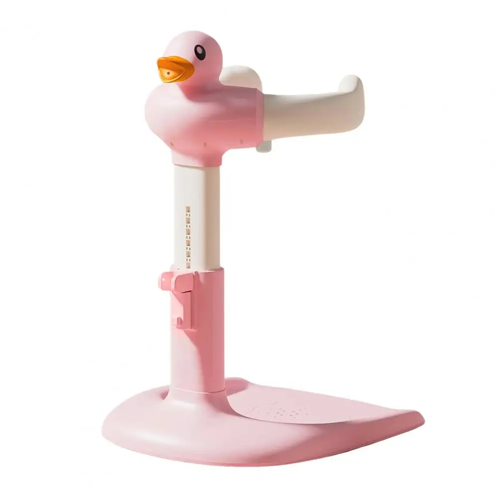 Baby Bathtub Bracket, Height Width Adjustable Baby Shower Rack With Anti-Slip Base, Duck Design Portable Toddler Bath Stand