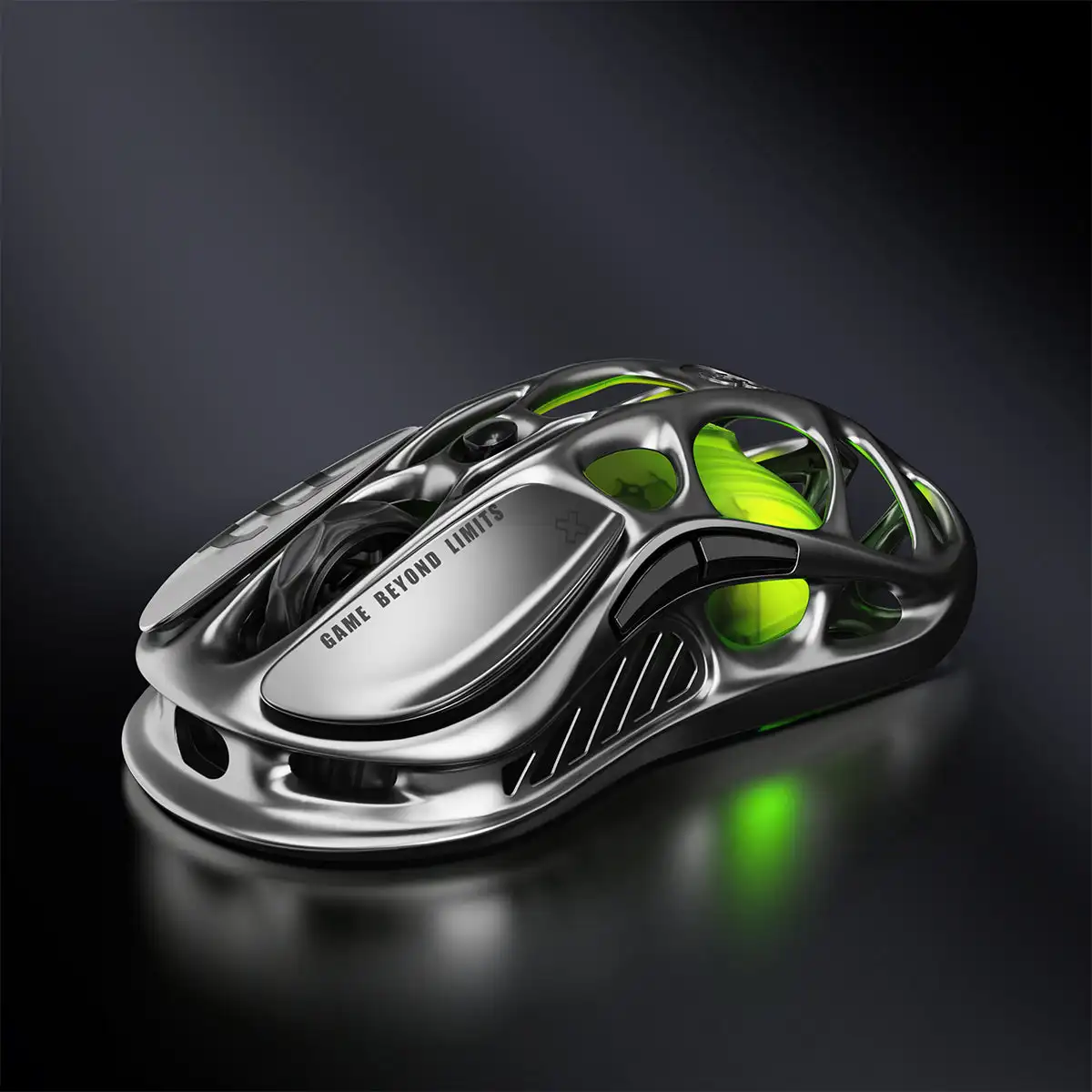 

GravaStar M1 Pro 26000 DPI Gunmetal Gray Wireless Three-Mode Magnesium Alloy Gaming Mouse with PAW3395DM Sensor
