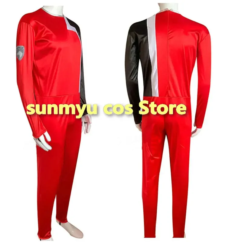 Tokusou Sentai Dekaranger Deka red yellow green pink bodysuits Cosplay Costume,Custom Size Halloween