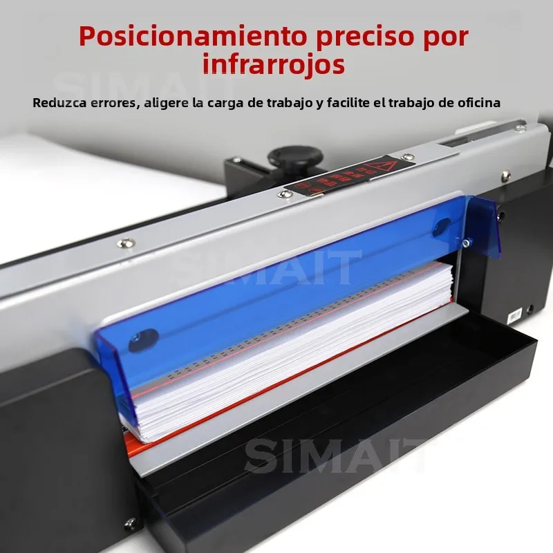 Heavy-Duty Infrared Guillotine Paper Cutter, Manual Trimmer, Cuts Up to 400 Sheets for Photos & Graphics