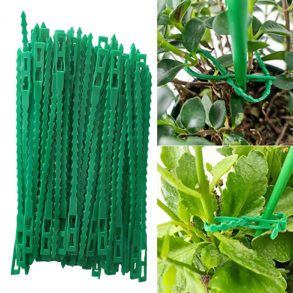 13/17cm Adjustable Plant Ties Multi-Function Flexible Plastic Cable Management Ties Garden Plant Support Ties For Vines Shrubs