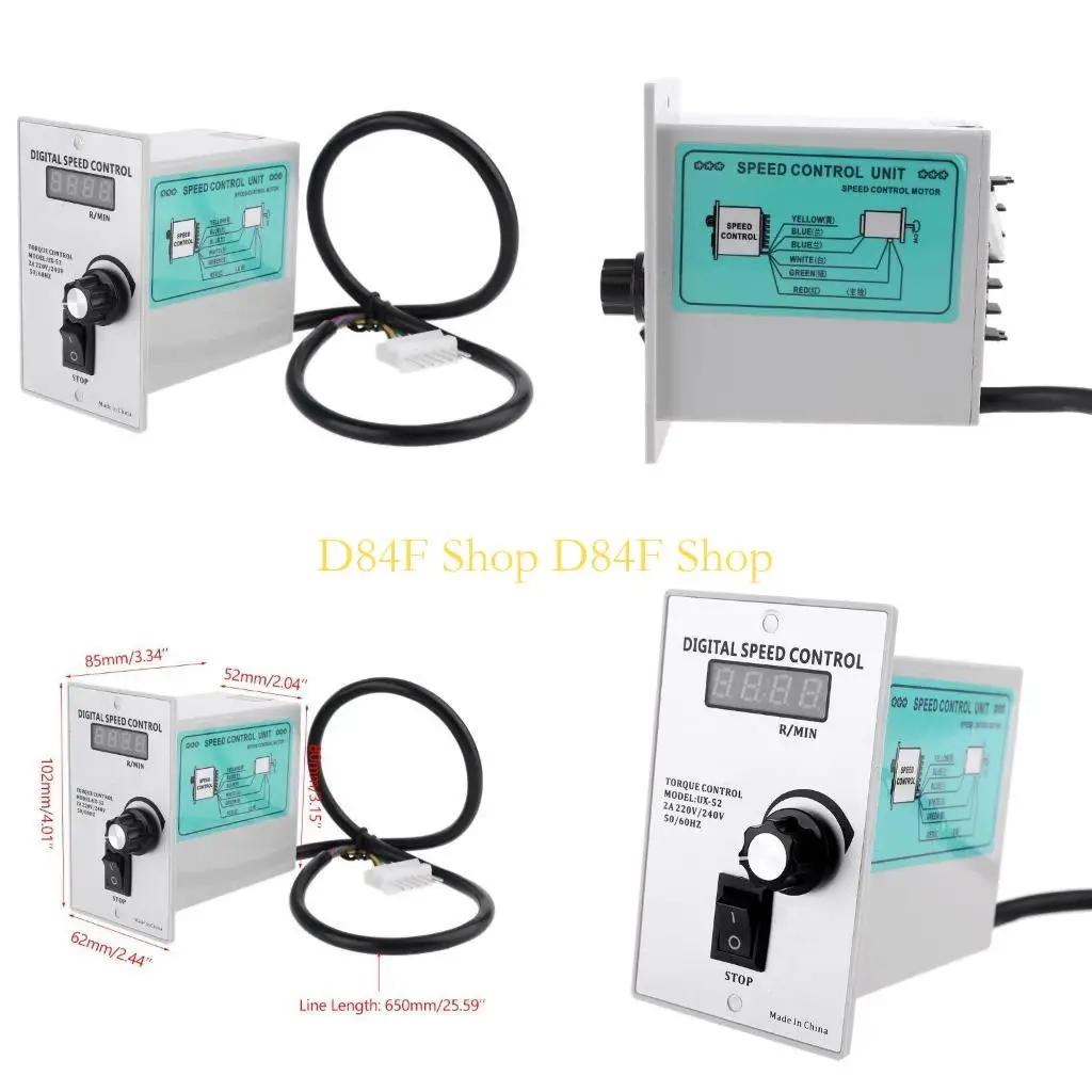 

D84F 220V 50/60 Гц Скорость двигателя Пинс регулятор контроллер UX-52 400W Губернатор двигателя