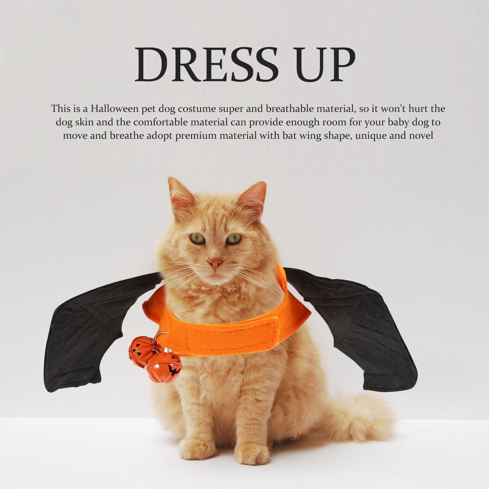 

Premium Bat Wing Dog Costume Halloween Pet Clothing Durable Halloween Dog Bat Apparel For Cosplay Party Decor \N(123 Characters)
