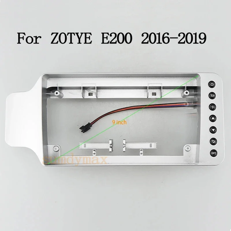 9 inch Car Fascia Radio Panel for Zotye E200 2016-2020 Dash Kit Install Facia Console Bezel Adapter Plate