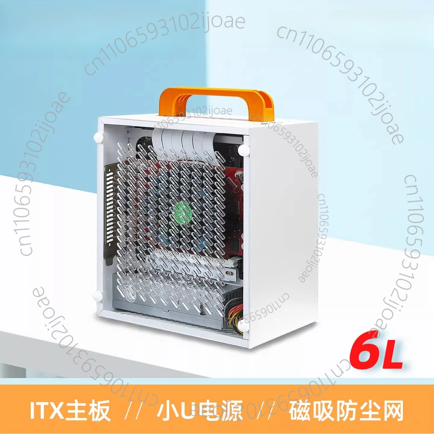 A39 Compact ITX Chassis Ultra Small Portable Mini Computer Host Box 1U Power Supply K39
