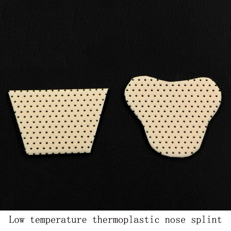 Low temperature thermoplastic plate skin color white trapezoidal nose splint after rhinoplasty fixed protector nose shaper