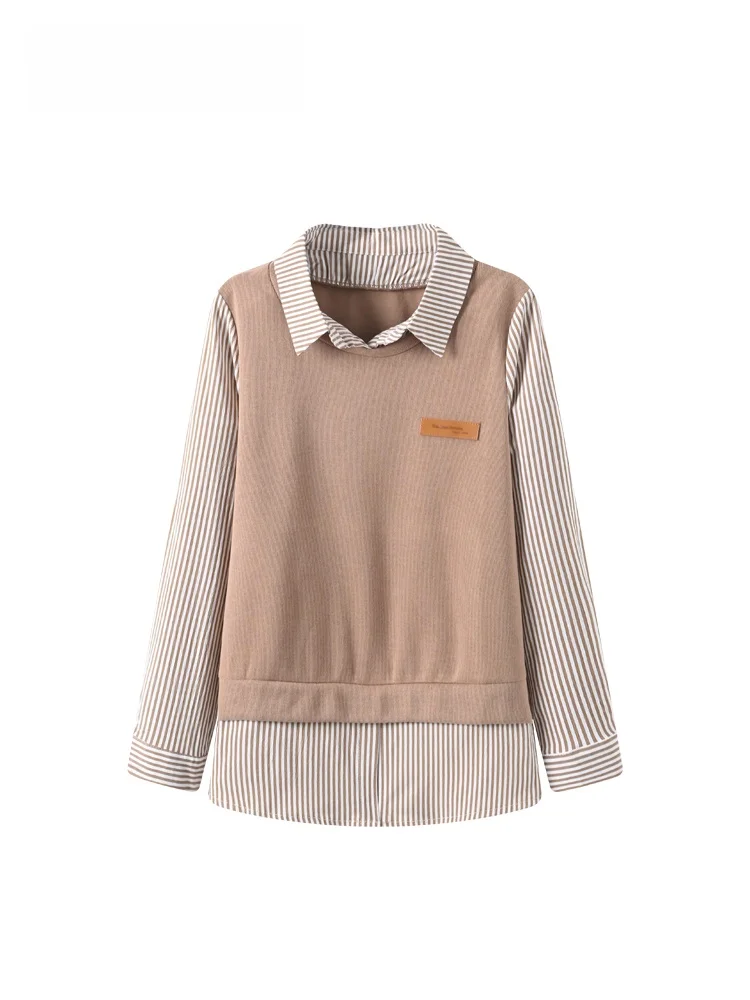 Plus Size Striped S…