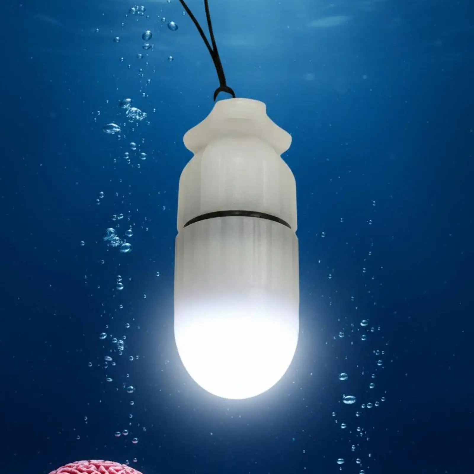 Underwater Partner Beacon Light 100m Waterproof Scuba Tank Beacon Light Lanyard