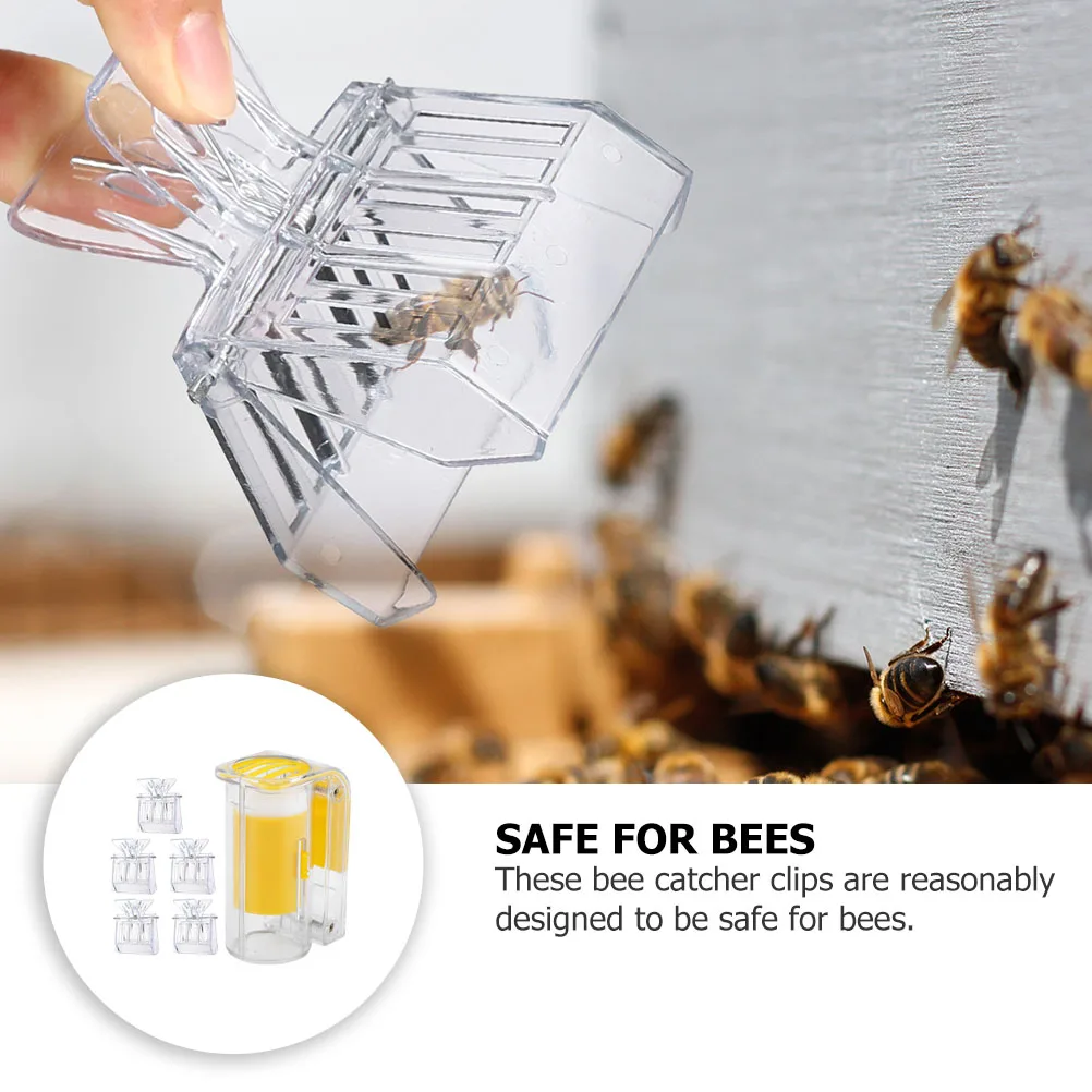 

1 set Clip Bottle Quick Catching Plastic Clamp Beekeeping Supplies Container Marking Tool Hive Gardening Tool
