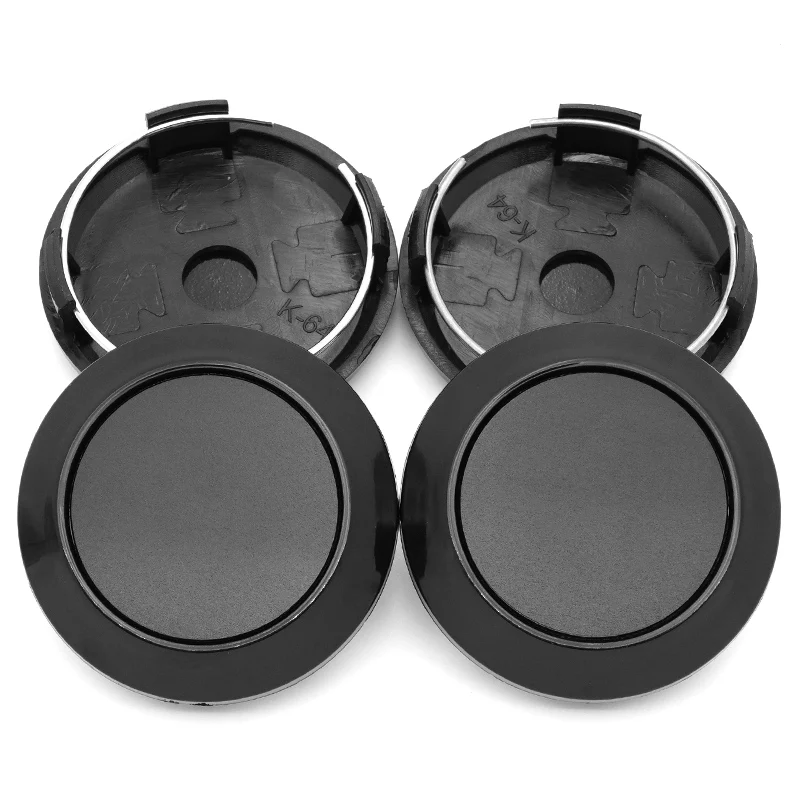 4pcs/lot Quality 64mm Wheel Center Cap Sport Rim 64mm Hub Caps Dust-proof Cover Durable ABS Black Wheels Tyre Accessories