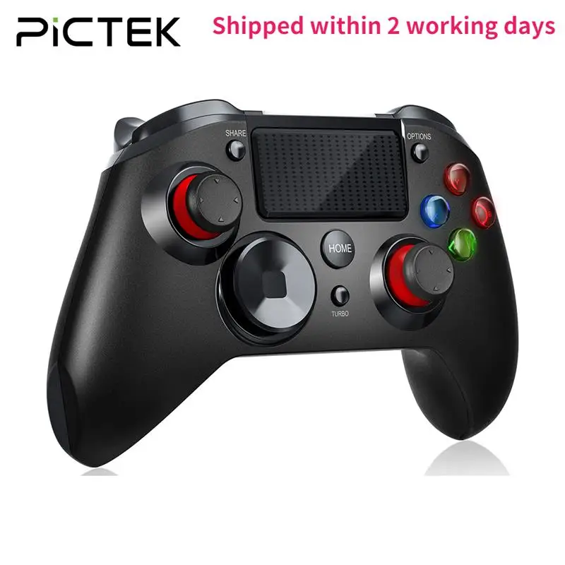 PICTEK PC263 블루투스 게임 컨트롤러, PS4 무선 게임패드, 6 축 자이로, PC, 안드로이드 스마트폰 플레이스테이션 4 용 