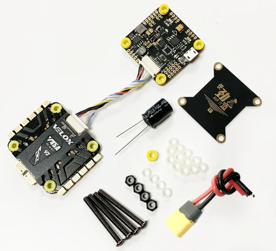 

TMOTOR F4 Flight Controller with TMOTOR V45A 6S 4IN1 V2 ESC stack for FPV RC drones