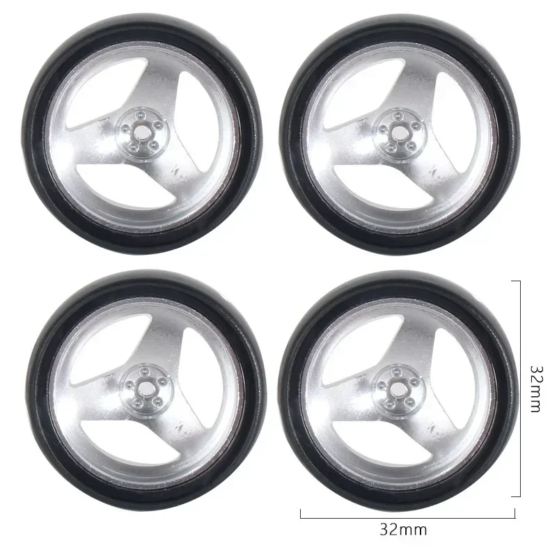1:18 dla LD1801 RC Metalowe 32mm Koła z Twardymi Oponami do Driftu RC, Twarde Opony 1/18 Części Zamienne do Tuningu Samochodów RC
