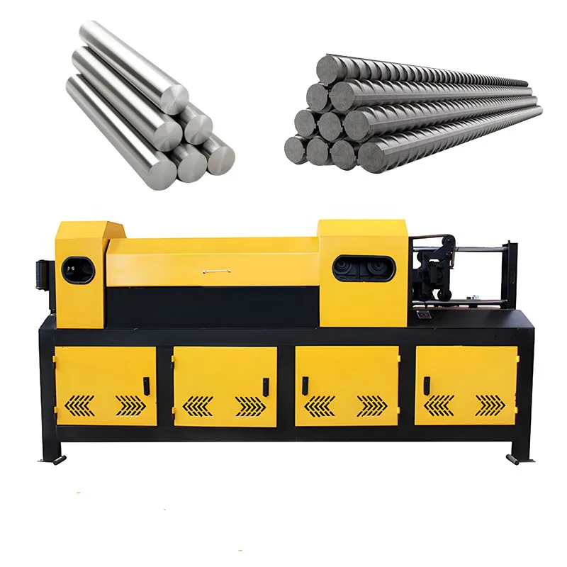 Automatic Rebar Straightening and Cutting Machine 6-25mm Waste Iron Bar Straightener Scrap Steel Cutter Hydraulic High Speed