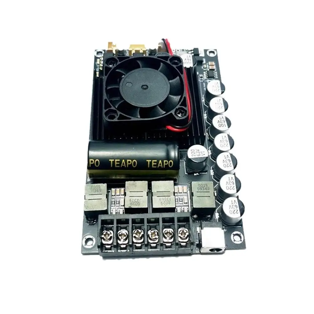 Placa amplificadora digital hifi de baixo ruído atualizada max 600w + 300w placa tpa3255 300w versão estéreo de alta potência j7l7