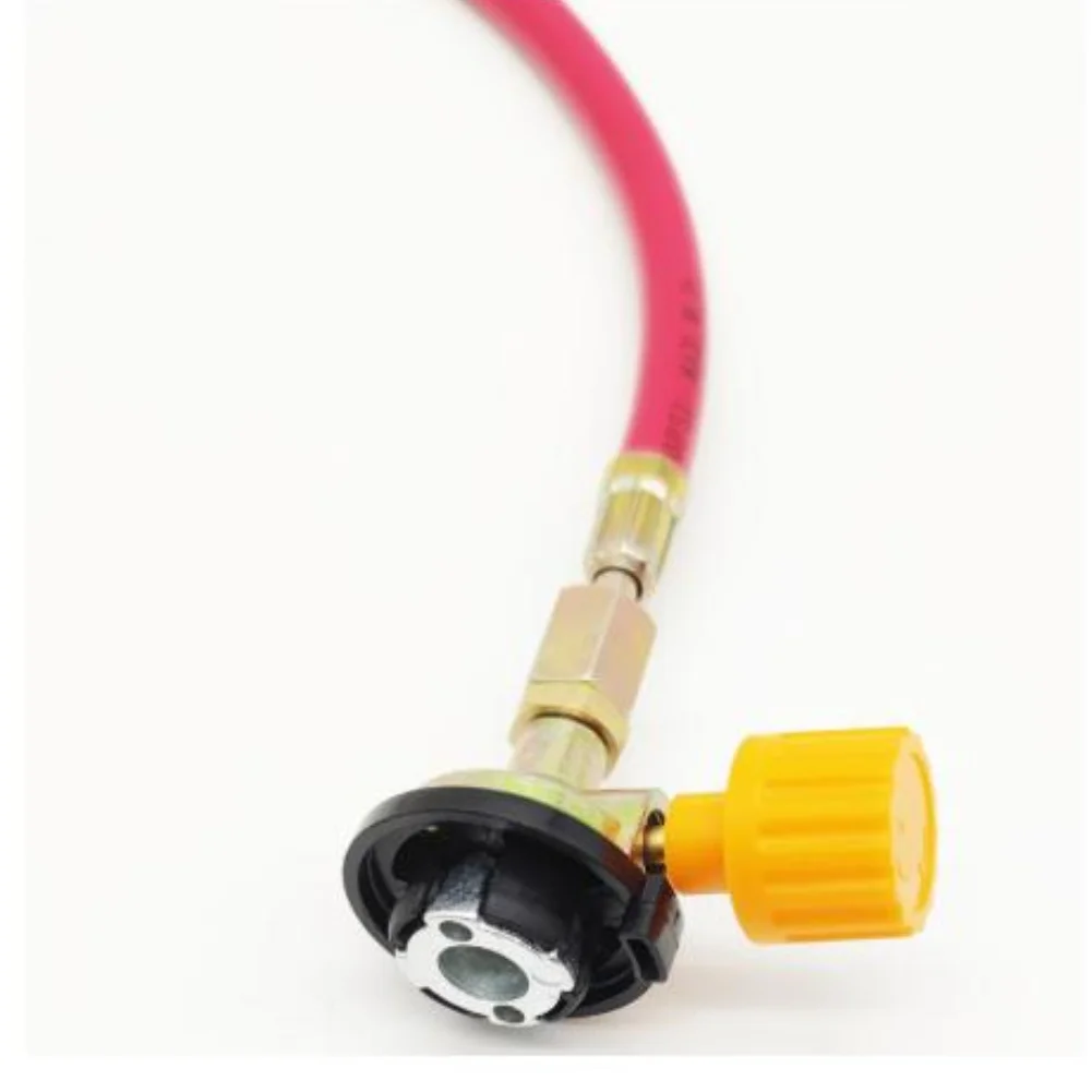 Outdoor Gas Canister Inflation Valve with 250PSI Working Pressure and 2500PSI Burst Resistance for Camping Stove Use