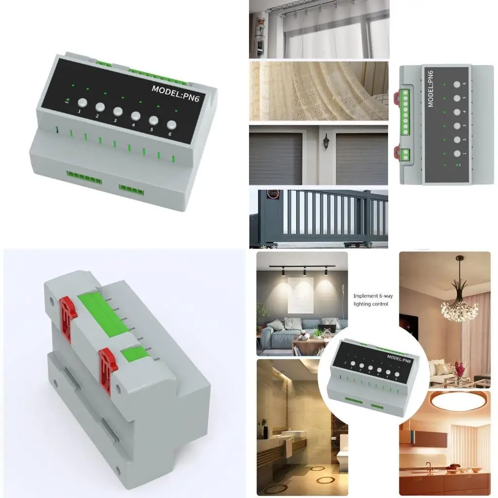 

652F 6-канальные реле, модуль переключателей, модуль управления интеллектуальным устройством, модуль переключателей для домашних