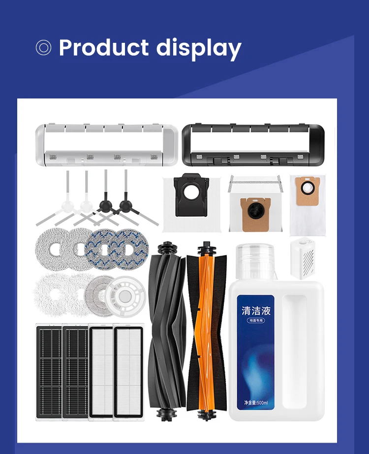 Accessoires pour balayeuse Dream Chasing S10 Plus, brosse latérale, rouleau, sac à poussière, filtre de vadrouille, consommables