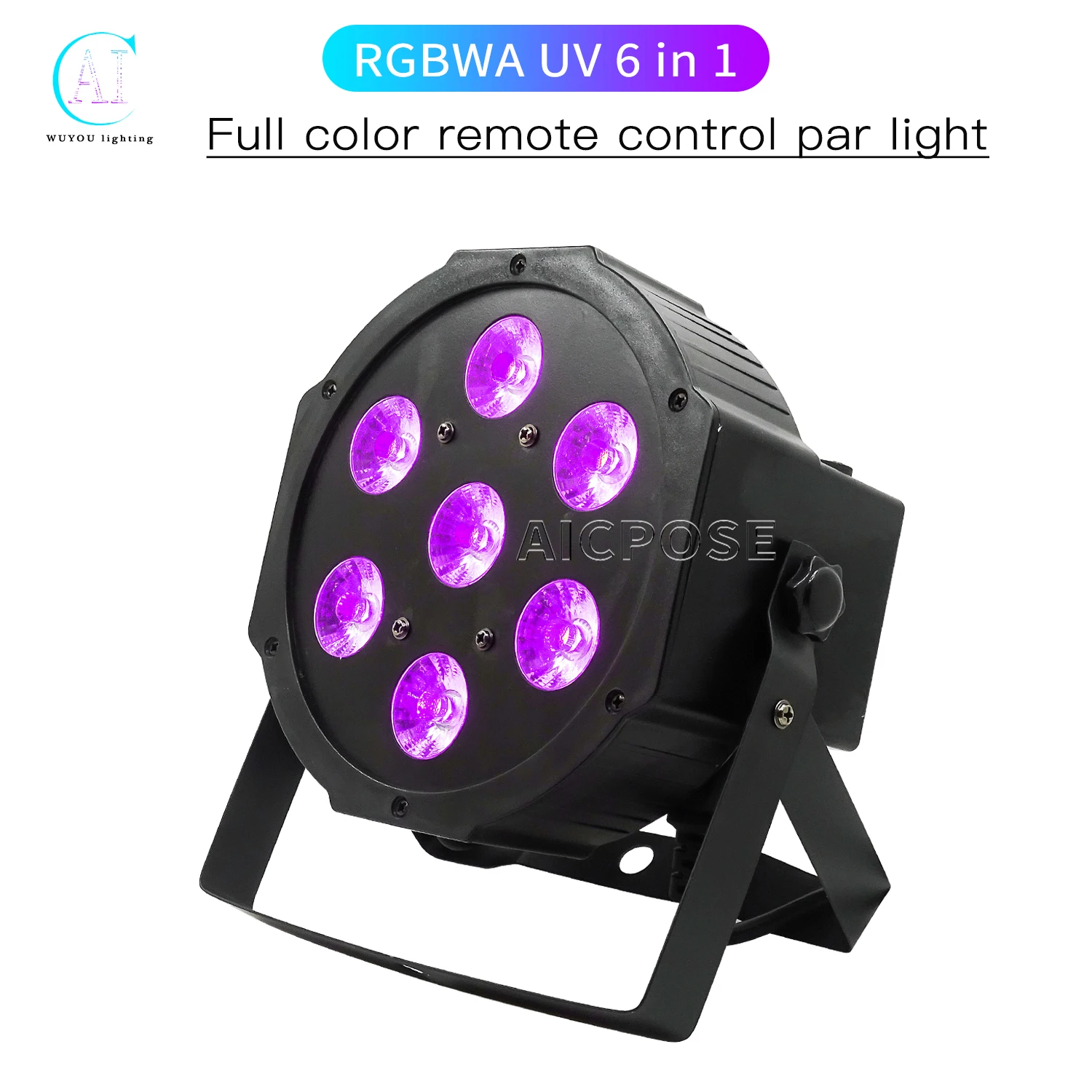 

7x12W/7x18W RC Par Light RGBWA+UV 6 in 1 LED Stage Light DMX Control DJ Disco Equipment Party Wedding Stage Lighting