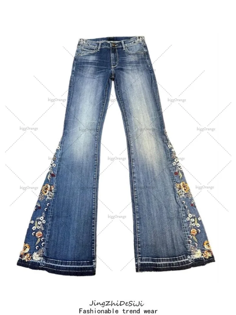 جديد الشارع الشهير Harajuku خمر Y2K عادية فضفاض مستقيم واسعة الساق السراويل النساء خمر الهيب هوب العصرية المتضخم غسل الجينز #4