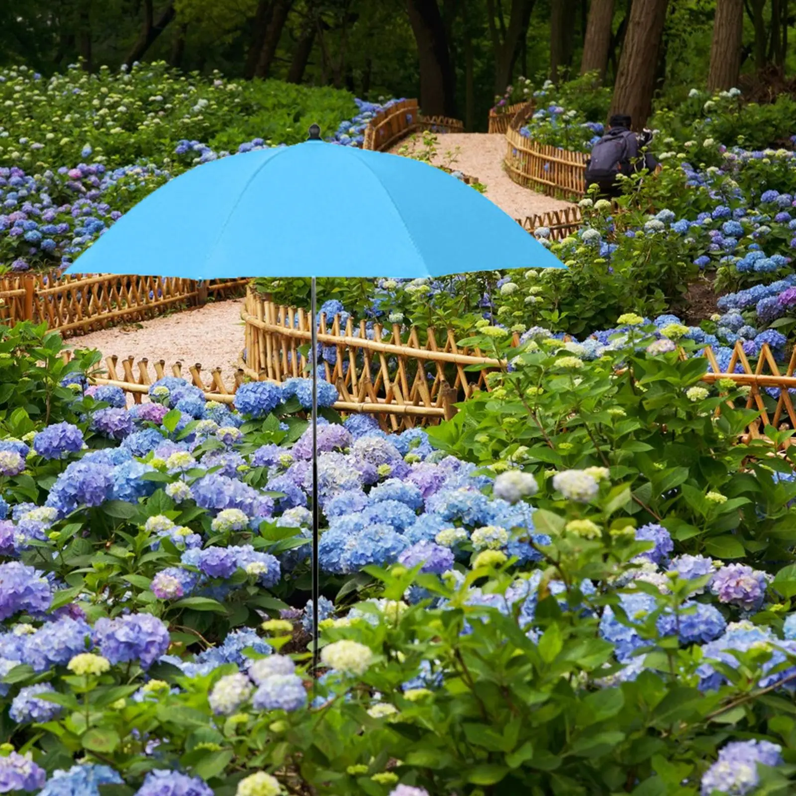 Outdoor Plant Shade Parasol Adjustable Sun Umbrella Rainproof Canopy Cover for Gardens and Flower Beds