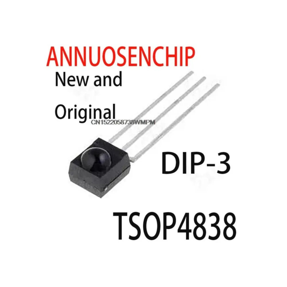 50PCS New and Original P4838 TSOP 4838 DIP-3 Receiver Module 38 kHz TSOP4838