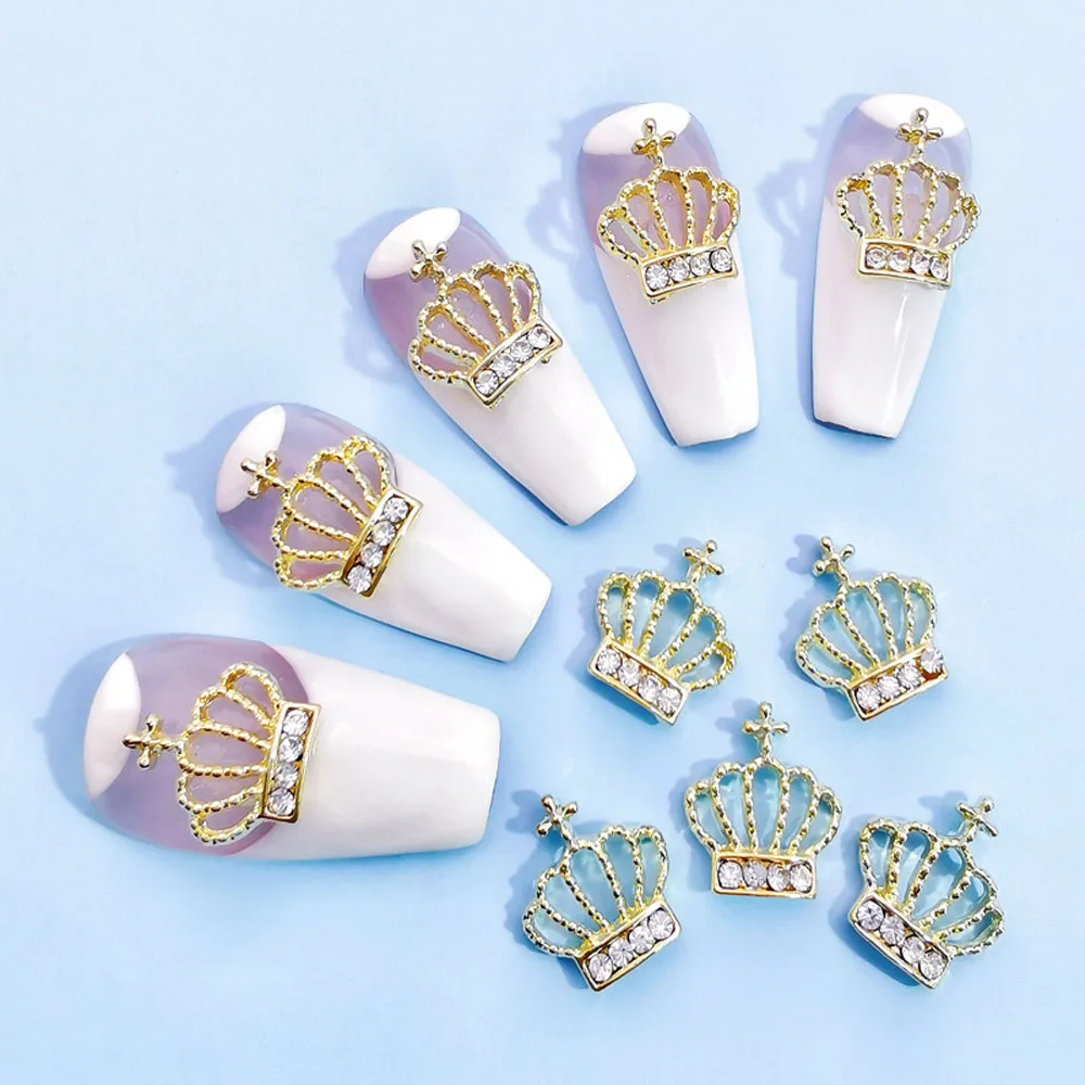 ネイル用ジュエリー,合金,10個ピース/ロットバッチ,ドル記号,水滴,ラインストーン,宝石,3D光沢のある金属装飾,ネイルアート用チャーム