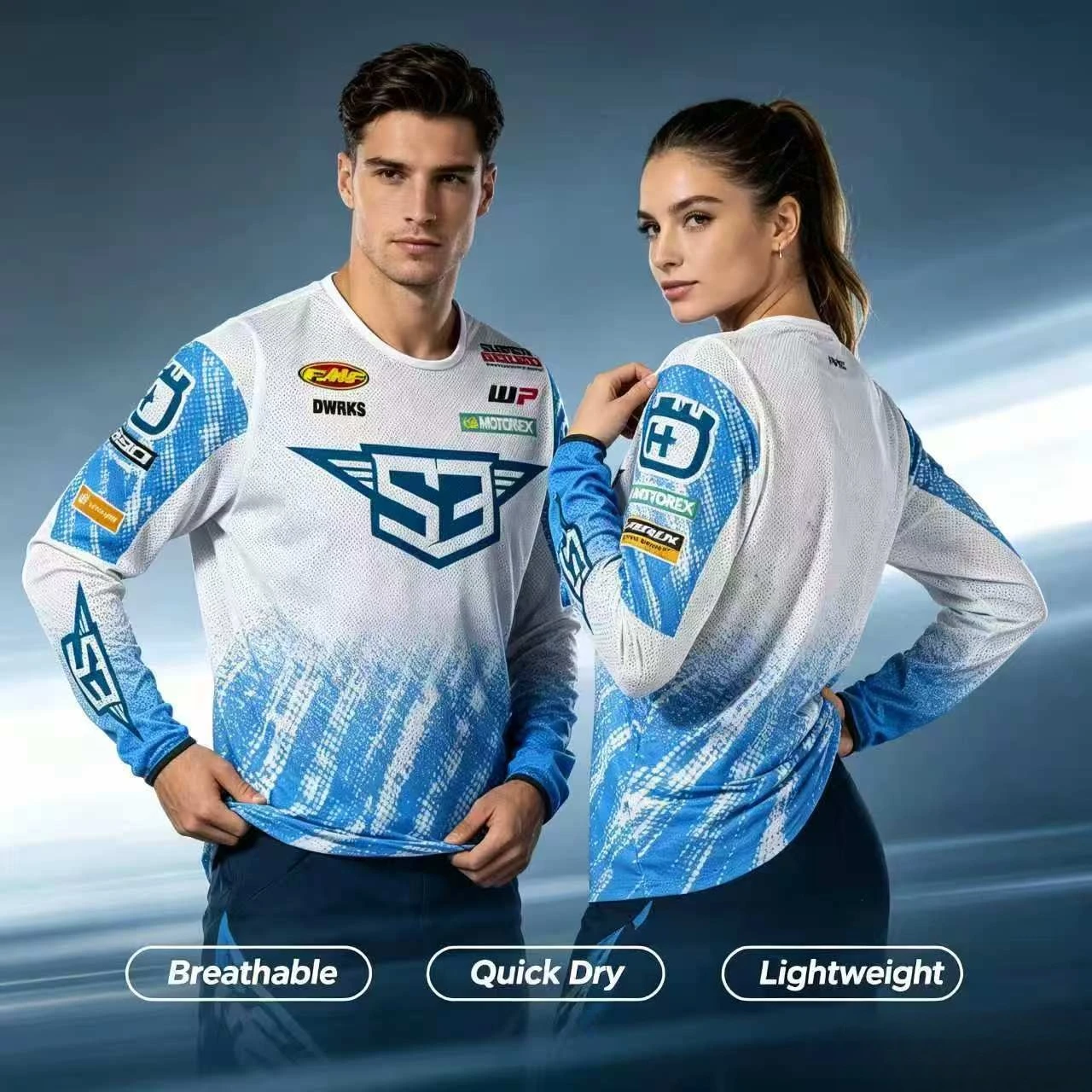 New 3D Printed Motorcycle Endurance Off-road Race Jersey Bicycle Sports Shirt Quick Drying Breathable Parent-child Outfit