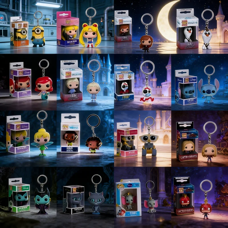 Chaveiro Funko Pop Frozen 2 Elsa Anna Tronos Olaf Toy Story Pixar EVE WALL-E Brinquedos Bonecos Jogo de Jon Snow Sailor Moon Brinquedos Infantis