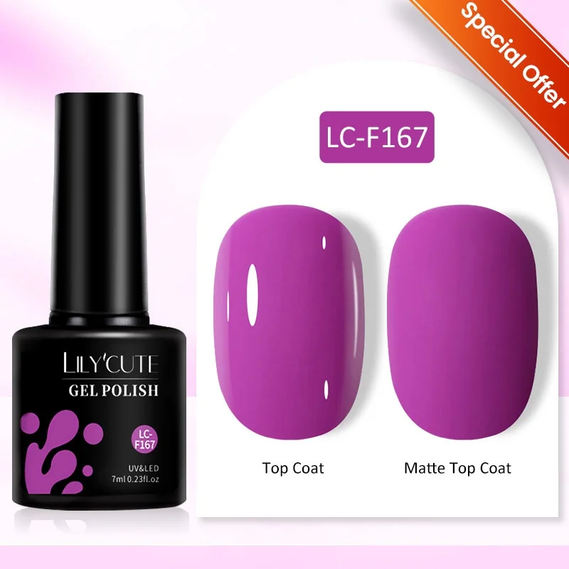 LILYCUTE 7 ml Glitzer-Gel-Nagellack, Glitzer-Pailletten, Nagelgel, Soak Off UV-LED-Pulver, DIY semi-permanente Maniküre, Nagelkunst-Versorgung