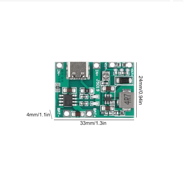 3.7V to 9V 5V Multimeter Modified 18650 Li-ion Battery Charge Boost Discharge All-in-One Adjustable Module 2A Micro Type-C