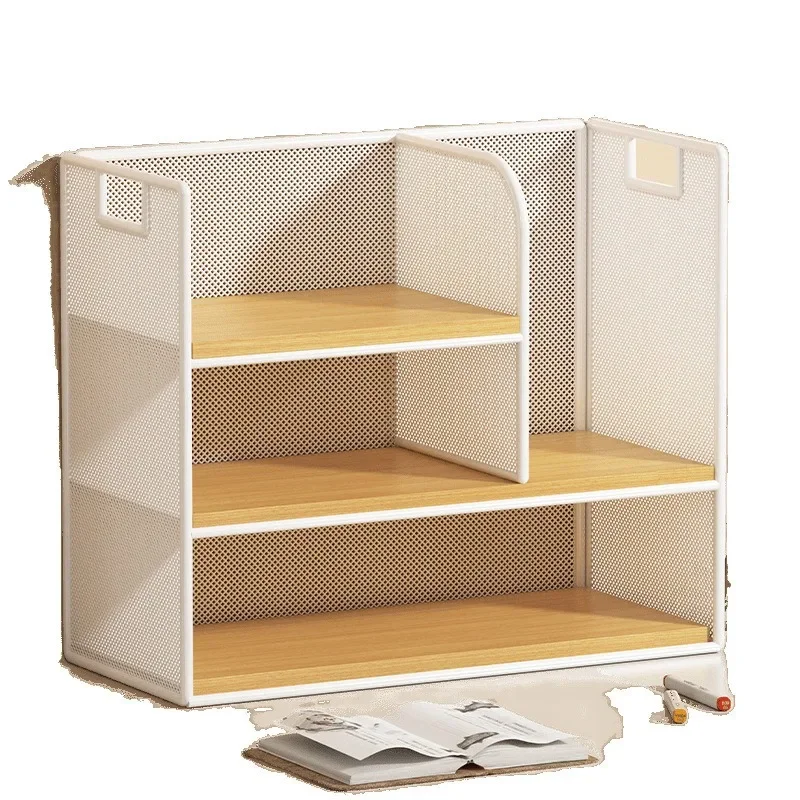 

Desktop Shelf Desk Office Bookshelf Table Small Multi-layer