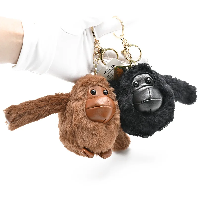 New Cartoon Cute Long-armed Monkey Plush Toy Doll Keychain Backpack Pendant Creative Couple Exquisite Birthday Funny Gift