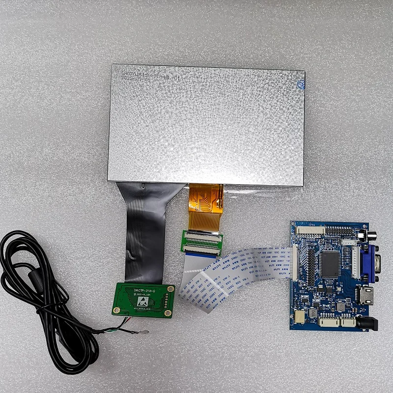 7 inch capacitive touch display module 1024X600 car driver board display module VGA HDMI AV